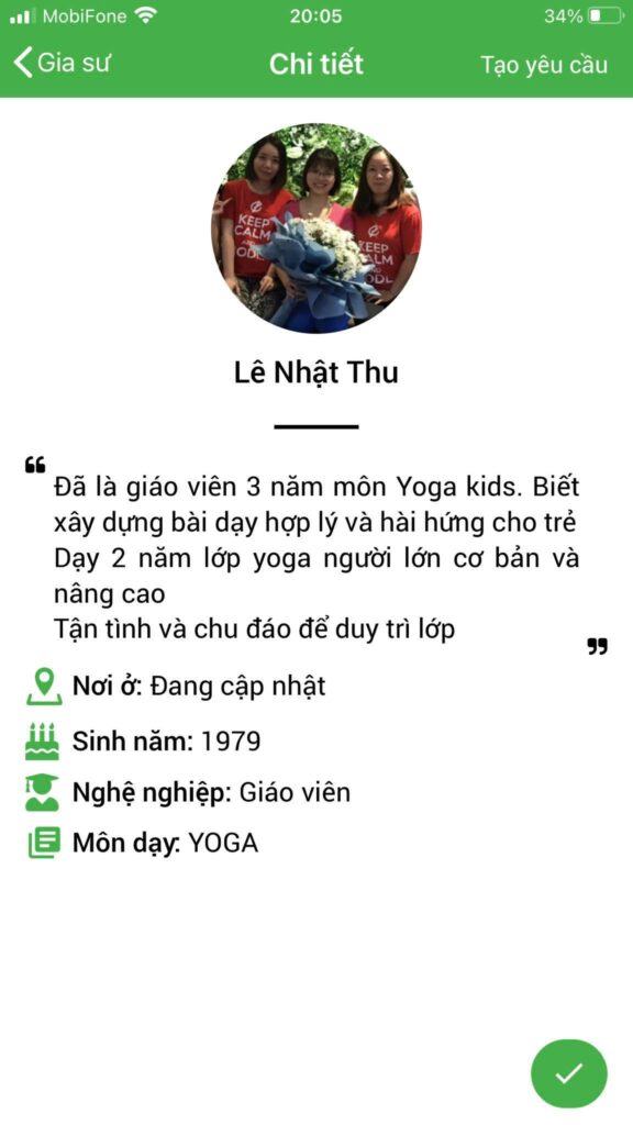 dạy kèm yoga tại nhà